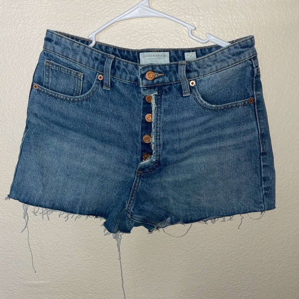 High rise women’s Lucky Brand jean shorts